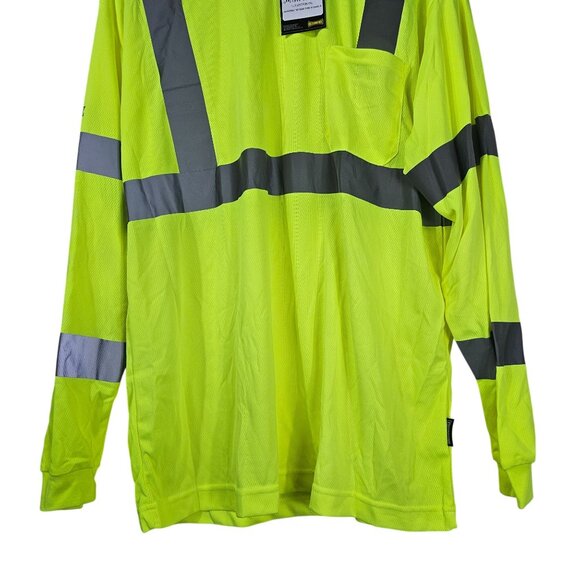 Occunomix FedEx Mens Yellow High-Visibility Safety Shirt Sz XL Reflective - Picture 3 of 10